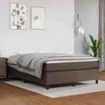 vidaXL Cadre de lit sans matelas marron 140x200 cm similicuir