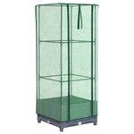vidaXL Jardinière surélevée avec housse aspect rotin 40x40x123 cm