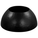 vidaXL Table basse Aluminium martelé 70 x 30 cm Noir