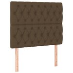 vidaXL Sommier à lattes de lit avec matelas Marron foncé 120x200 cm
