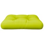 vidaXL Coussin de palette vert vif 50x50x12 cm tissu