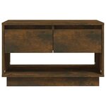 vidaXL Meuble TV chêne fumé 70x41x44 cm bois d'ingénierie