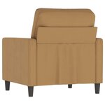vidaXL Fauteuil Marron 60 cm Velours