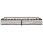 vidaXL Cadre de lit sans matelas sonoma gris 90x200 cm