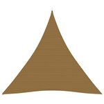 vidaXL Voile d'ombrage 160 g/m² Taupe 3 6x3 6x3 6 m PEHD