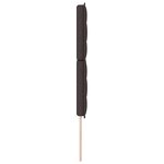 vidaXL Tête de Lit Design Lignes Marron Foncé 160 cm Tissu