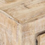 vidaXL Meuble TV 110x35x46 cm bois massif de manguier