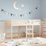 vidaXL Lit mezzanine d'enfants sans matelas avec échelle 90x200 cm
