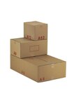 (lot  20 caisses) caisse carton palettisable a - norme ect - longueur de 300 à 600 mm 600 x 400 x 250 mm