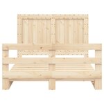 vidaXL Cadre de lit avec tête de lit 140x200 cm bois de pin massif