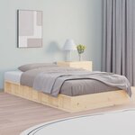 vidaXL Cadre de lit sans matelas 90x200 cm bois massif