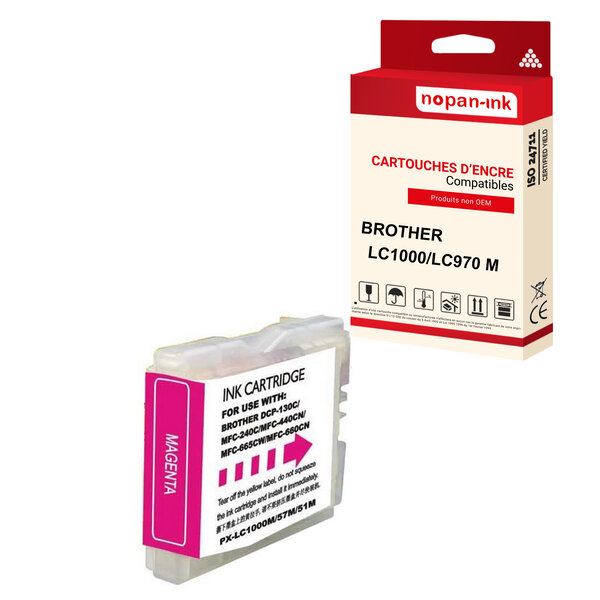 Nopan-ink - x1 cartouche brother lc970 xl lc970xl compatible