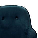 vidaXL Chaise à bascule Bleu Velours