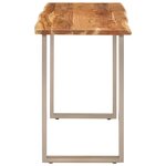 vidaXL Table à dîner 110x50x76 cm Bois d'acacia solide