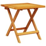 vidaXL Chaises longues lot de 2 avec table rouge bois massif d'acacia