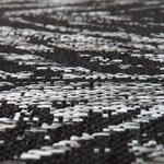 Tapis en polypropylène noir evora 230 x 160 cm