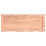 vidaXL Étagère murale marron clair bois chêne massif traité