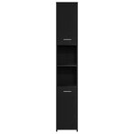 vidaXL Set de meubles de salle de bain 4 pièces chêne noir en bois d'ingénierie