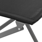 vidaXL Chaises d'extérieur pliables lot de 2 Noir Acier et textilène
