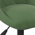 Vidaxl chaise de salle à manger vert foncé velours