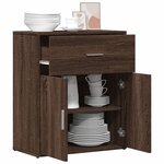 vidaXL Buffet chêne marron 60x31x70 cm bois d'ingénierie