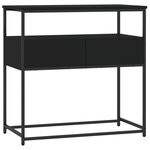 vidaXL Table console noir 75x40x75 cm bois d'ingénierie