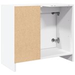 vidaXL Armoire de lavabo blanc 63x29x55 cm bois d'ingénierie