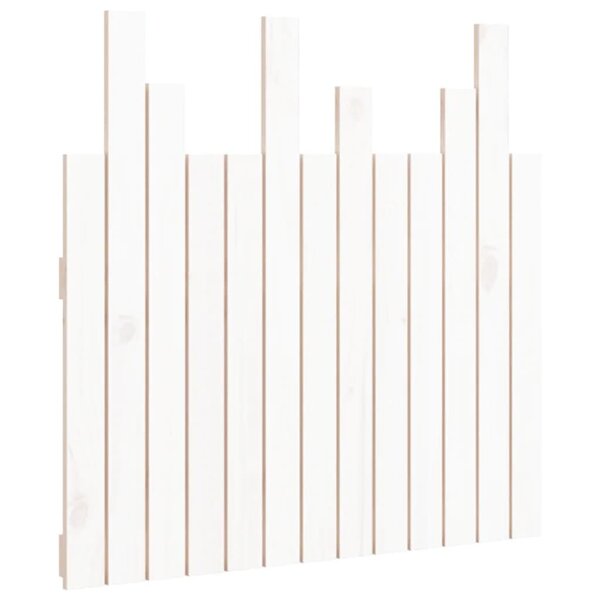 vidaXL Tête de lit murale Blanc 82 5x3x80 cm Bois massif de pin
