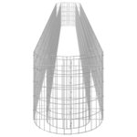 vidaXL Lit surélevé à gabion Fer galvanisé 540x50x50 cm