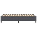Cadre de lit vidaXL Gris foncé 90x190 cm en tissu côtelé