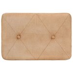 vidaXL Chaise à oreilles avec repose-pied Crème Toile