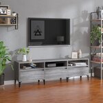 vidaXL Meuble TV sonoma gris 150x30x44 5 cm bois d'ingénierie