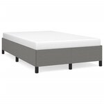 vidaXL Cadre de lit sans matelas gris foncé 120x200 cm tissu