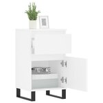 vidaXL Buffet blanc 40x35x70 cm bois d’ingénierie