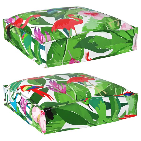 vidaXL Coussins de palette pour siège 2 Pièces Jungle tropicale 40x40x8 cm Tissu Oxford