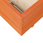 vidaXL Jardinière cire marron 110x60x49 5 cm bois de pin massif
