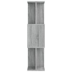 vidaXL Bibliothèque/Cloison Sonoma gris 80x24x96 cm Bois d'ingénierie