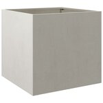 vidaXL Jardinières 2 Pièces argenté 49x47x46 cm acier inoxydable