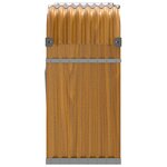 vidaXL Porte-bûches marron clair 120x45x100 cm acier galvanisé
