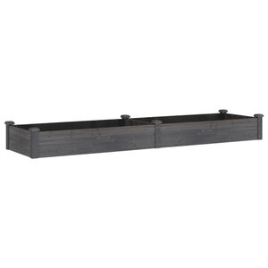 vidaXL Lit surélevé de jardin doublure 240x60x25 cm bois massif sapin