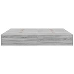 Cadre de lit de rangement vidaXL Gris Sonoma 180x200 cm