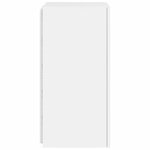 vidaXL Meubles TV muraux avec lumières LED 2 Pièces blanc 30 5x35x70 cm