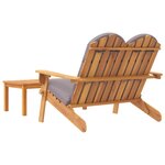 Ensemble de Salon de jardin meuble d'extérieur ensemble de mobilier adirondack 2 pièces bois acacia solide 02_0014208