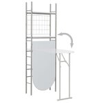 vidaXL Ensemble à dîner pliant 3 Pièces et étagère de rangement MDF acier