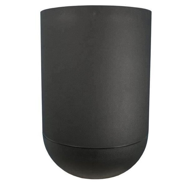 Bac à fleurs rond GRANIT TULIPE - Plastique Ø 50 cm - Noir