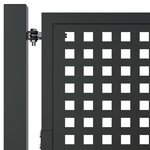 vidaXL Portail de jardin anthracite 105x175 cm acier