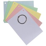 Paquet De 50 Flashcards Sous Film + Anneau - Bristol Dots Perforé - Format A6 - Bleu - X 19 - Exacompta