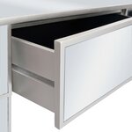 vidaXL Table console miroir MDF et verre 106 5 x 38 x 76 5 cm