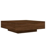 vidaXL Table basse chêne marron 100x100x31 cm bois d'ingénierie