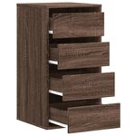 vidaXL Commode d'angle chêne marron 40x41x76 cm bois d'ingénierie